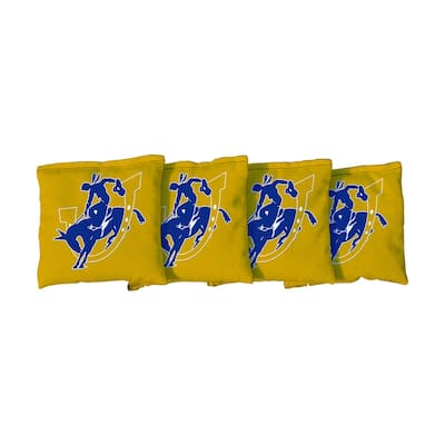 Southern Arkansas Muleriders Yellow Cornhole Bags