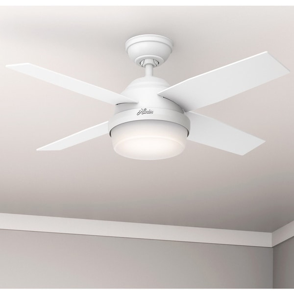 Hunter 44 Dempsey Ceiling Fan With Led Light Kit And Remote On Sale Overstock 12453175