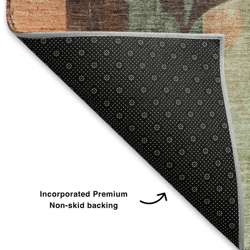 Premium Washable Super Soft Modern Floral Mayfield Rug