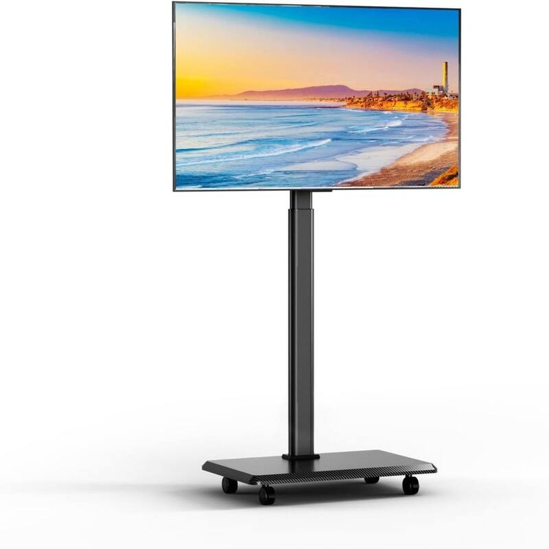 Mobile TV Cart Rolling TV Stand - Black