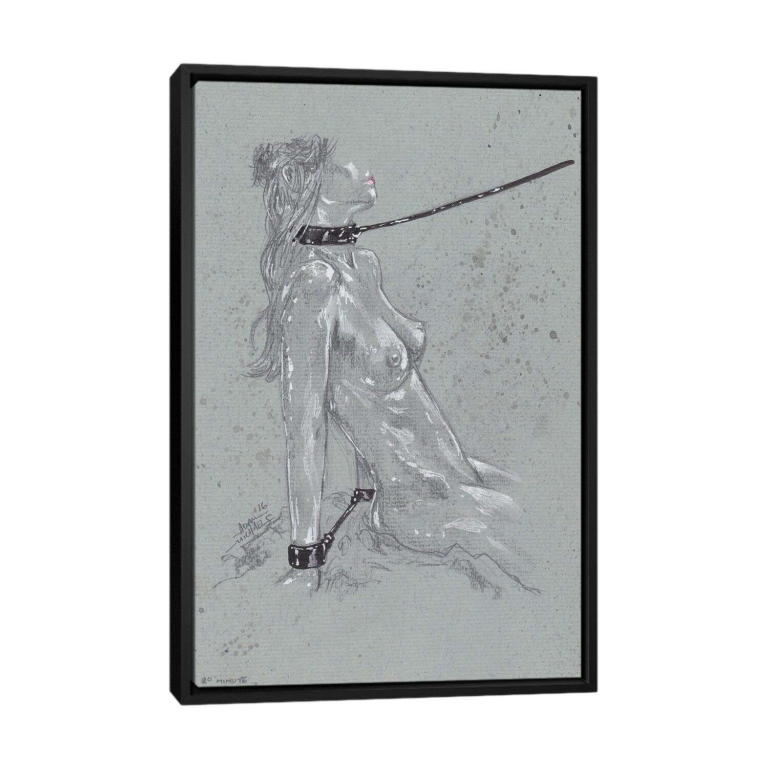 iCanvas "Come As You Are Bondage" by Adam Michaels Framed Canvas Print