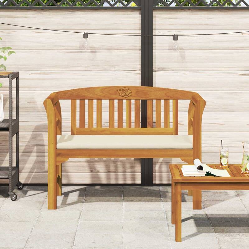 vidaXL Rose Bench Natural in Solid Acacia Wood