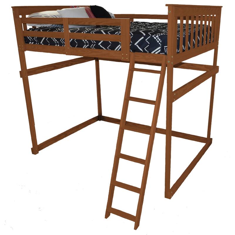 Pine Full Mission Loft Bed with Side Ladder Bed Bath & Beyond 32785254