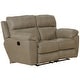 preview thumbnail 1 of 2, Cathleen Power Lay Flat Reclining Loveseat Putty