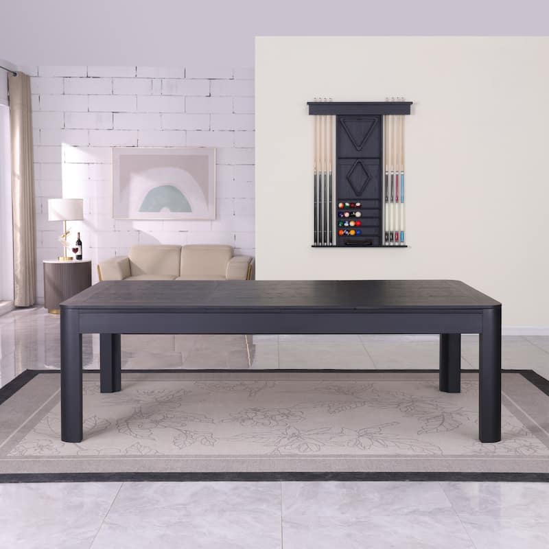 Cadora Duo 7FT Slate Pool Table in Black Ash With Dining top