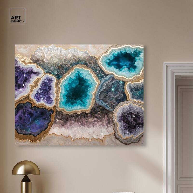 Mineral Multiverse Canvas by Art Remedy, Gallery Wrapped
