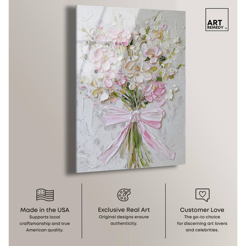 Layered Lily Acrylic by Art Remedy, Ready to Hang