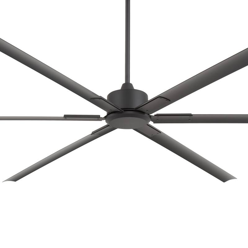 Large 72"/84"/96"/120" Black Ceiling Fan with Remote without Light-6/8 Aluminum Blades