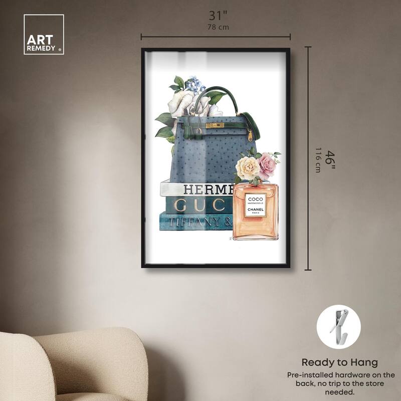 Books and Coco Orange Shadowbox by Art Remedy