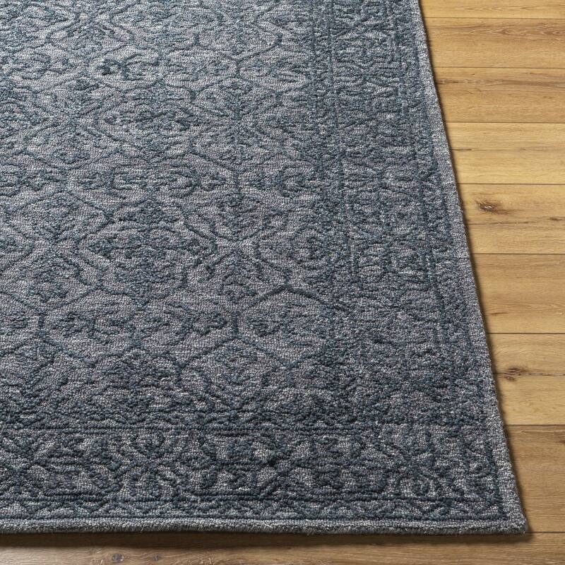 Livabliss Sicily Casual Solid Color Wool Area Rug