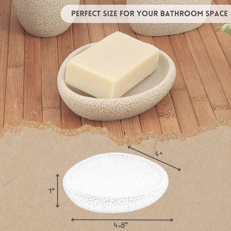Stylish Sea Sponge Inspired Bathroom Accessory Set