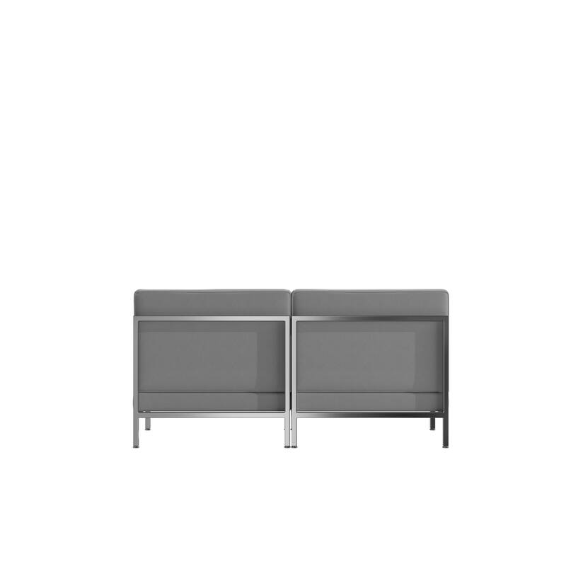 2 Piece LeatherSoft Modular Lounge Set with Taut Back and Seat - 56"W x 28.75"D x 27.25"H