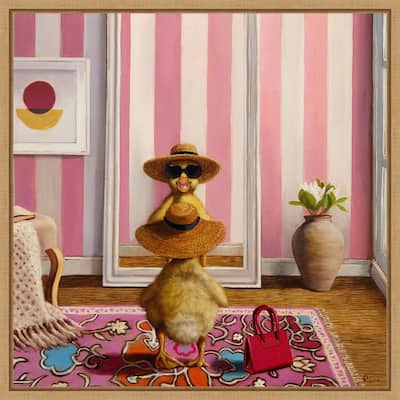 Hello Gorgeous by Lucia Heffernan Framed Canvas Wall Art Print - Sylvie Natural