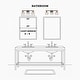preview thumbnail 9 of 16, Iain Modern Black 3/4-Light Bathroom Vanity Lights Globe Seeded Glass Dimmable Wall Sconces