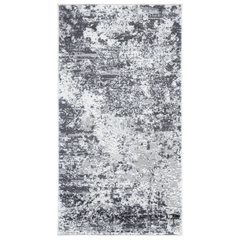 SAFAVIEH Amelia Madlaina Abstract Rug - 2'2" x 4' - Charcoal/Ivory
