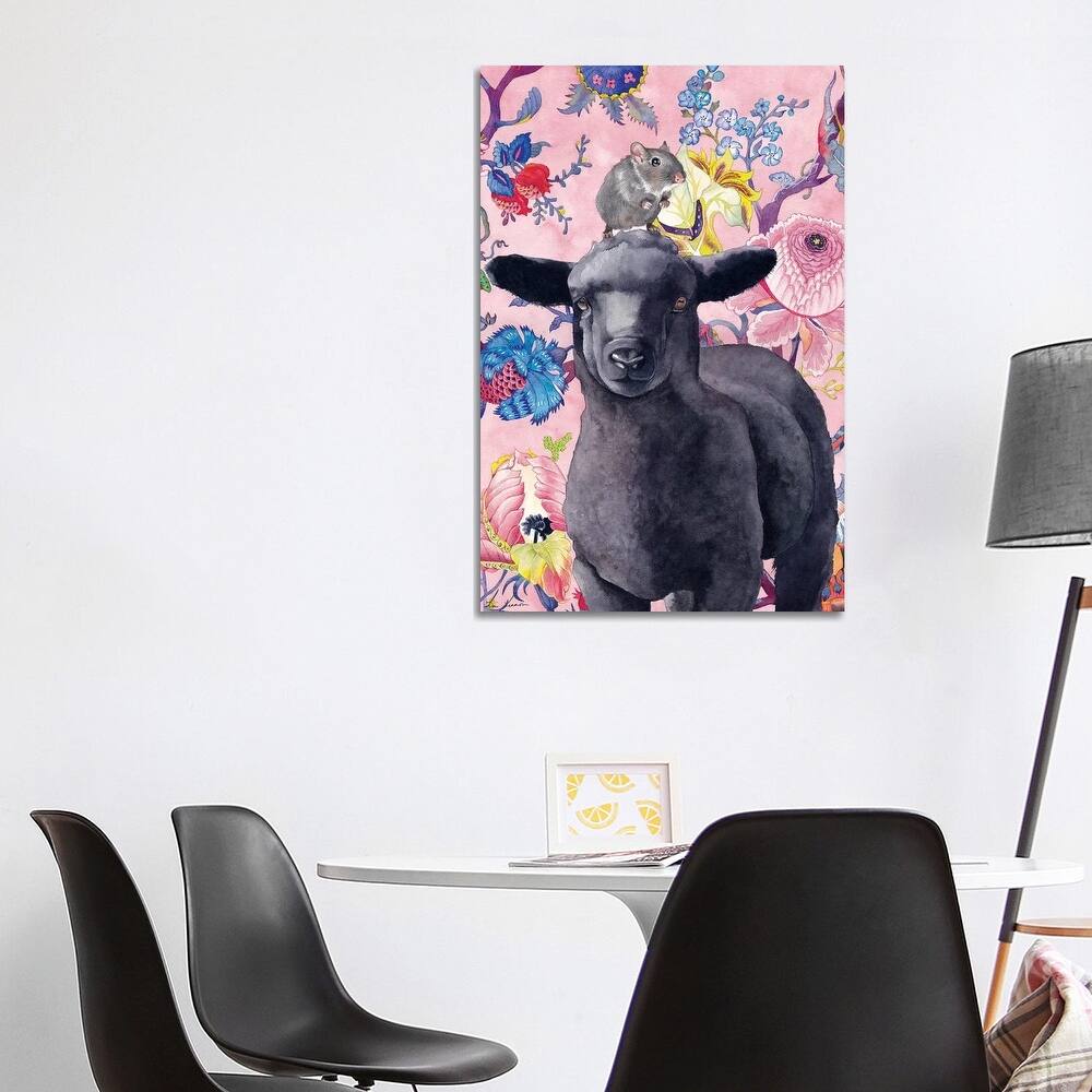 iCanvas "Black Sheep" by Lisa Lennon Canvas Print