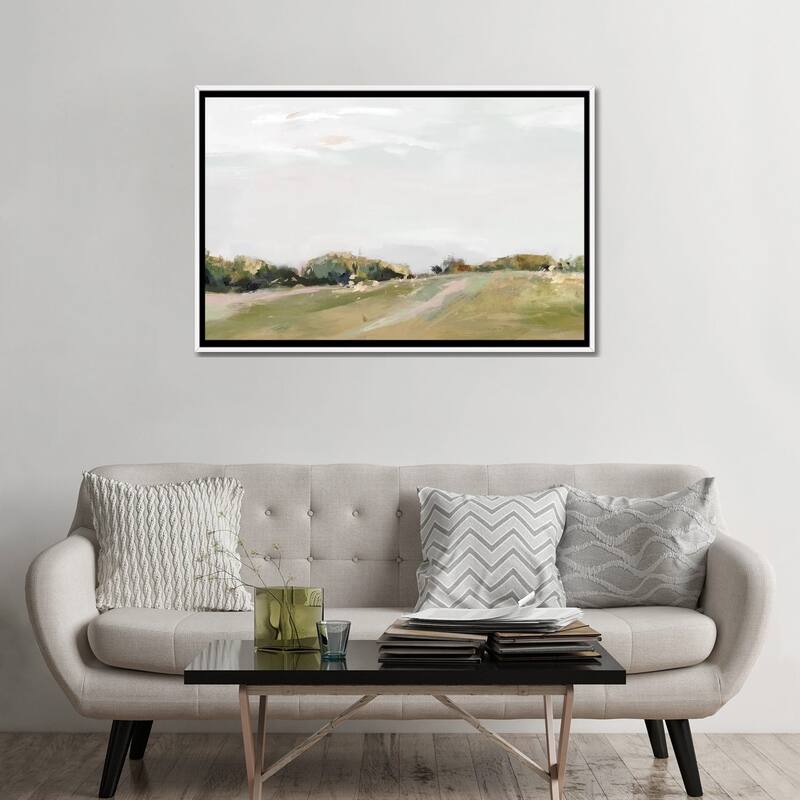 iCanvas "Golden Grasslands " by Isabelle Z Framed Canvas Print