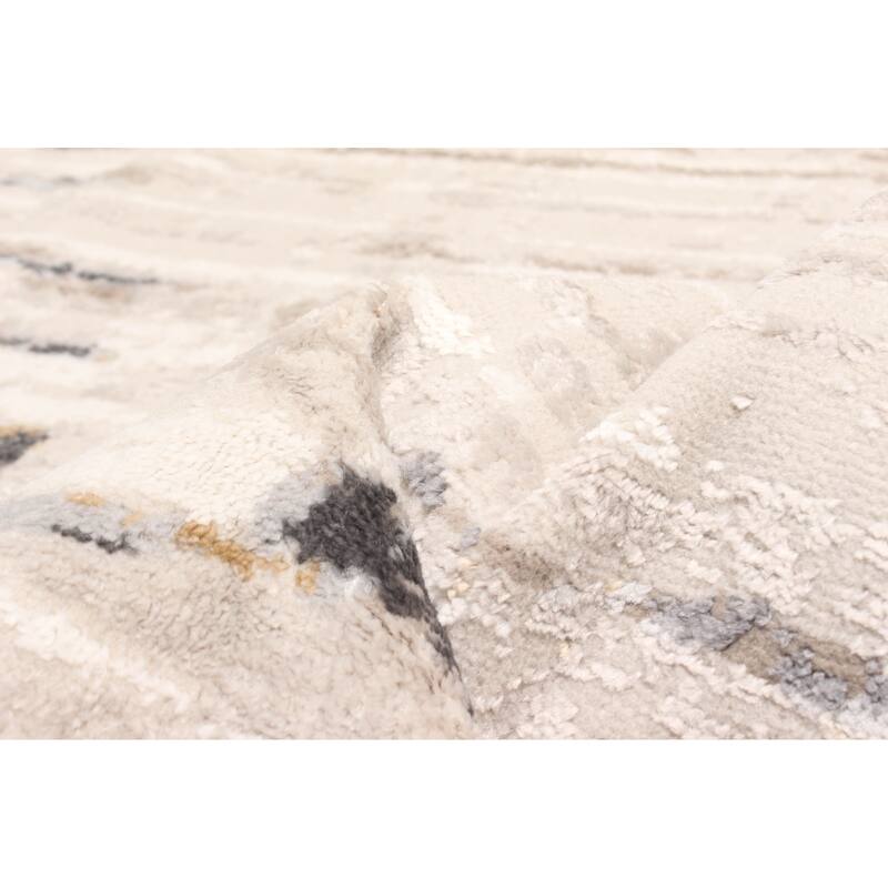 ECARPETGALLERY Machine Made Juniper Taupe Area Rug