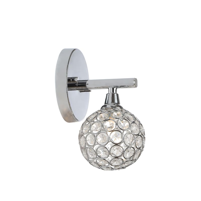 Beverly Iron/Glass Contemporary Glam LED Vanity Light, by JONATHAN Y