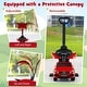 preview thumbnail 49 of 48, Gymax 3-in-1 Toddler Push Car w/Adjustable Canopy Under Seat Storage