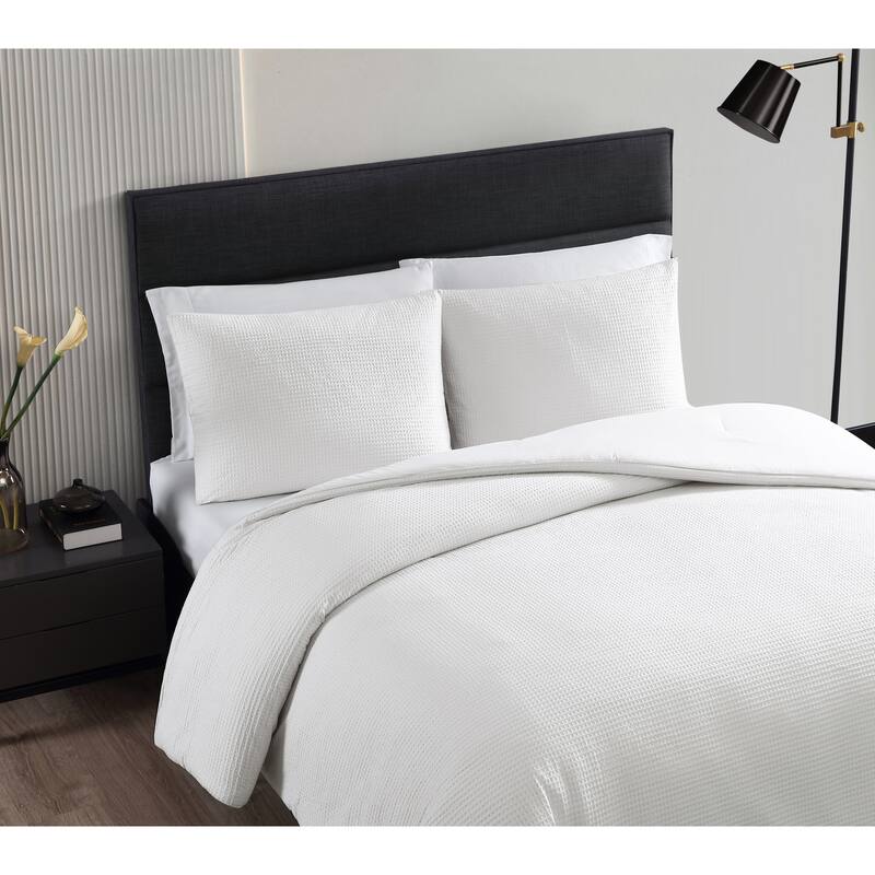 Vera Wang Waffle Pique Cotton Comforter Set