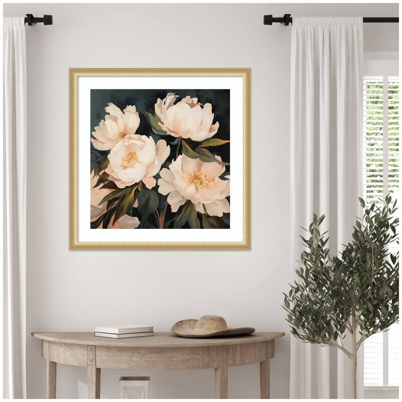 Kate and Laurel Framed Art Beautiful Painterly Floral Bouquets 2 by The Creative Bunch Studio