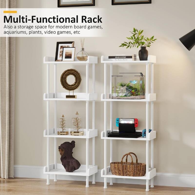 Bookshelf Small Book Shelf - 15.75"D x 9.45"W x 47.24"H