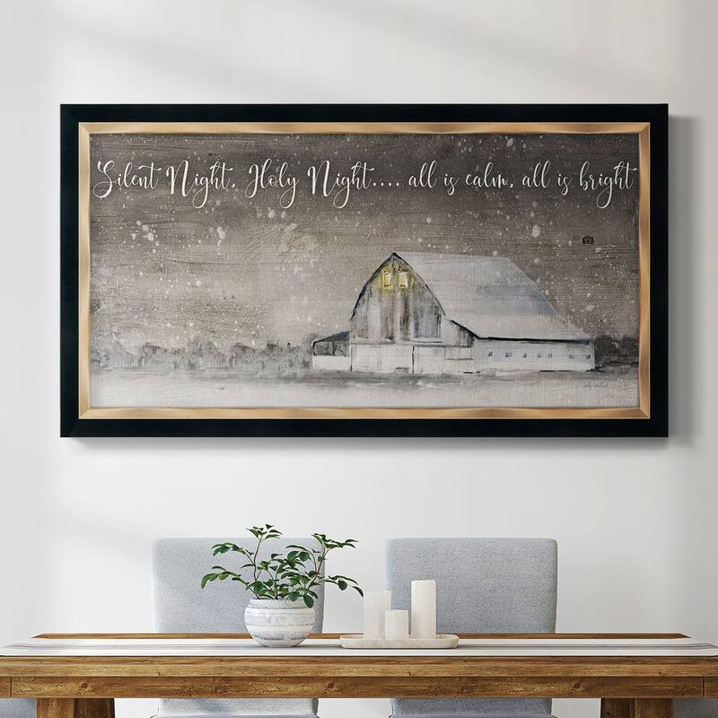 Silent Night Premium Framed Canvas- Ready to Hang