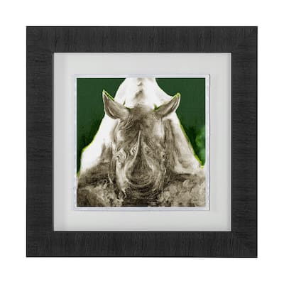Rhino Green Framed Art Print
