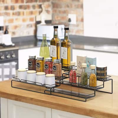 Metal Wire Kitchen Spice Rack - 3 Tier Storage Organizer