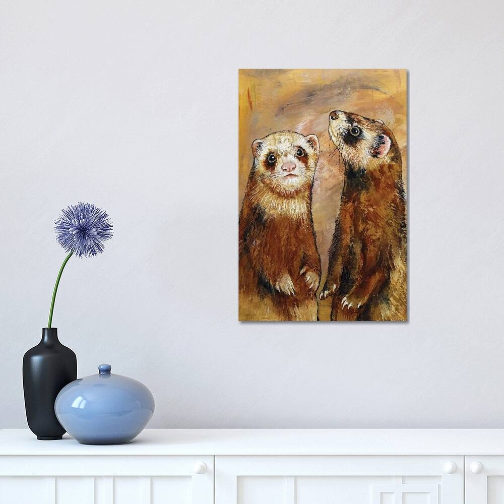 iCanvas "Ferrets" by Michael Creese Canvas Print