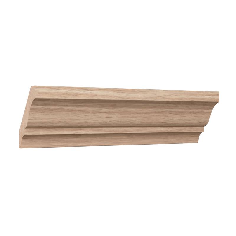WM52: 2-1/4-in H x 1-2/3-in P x 2-3/4-in F x 96-in L Americraft Solid Hardwood Stain Grade Crown Moulding