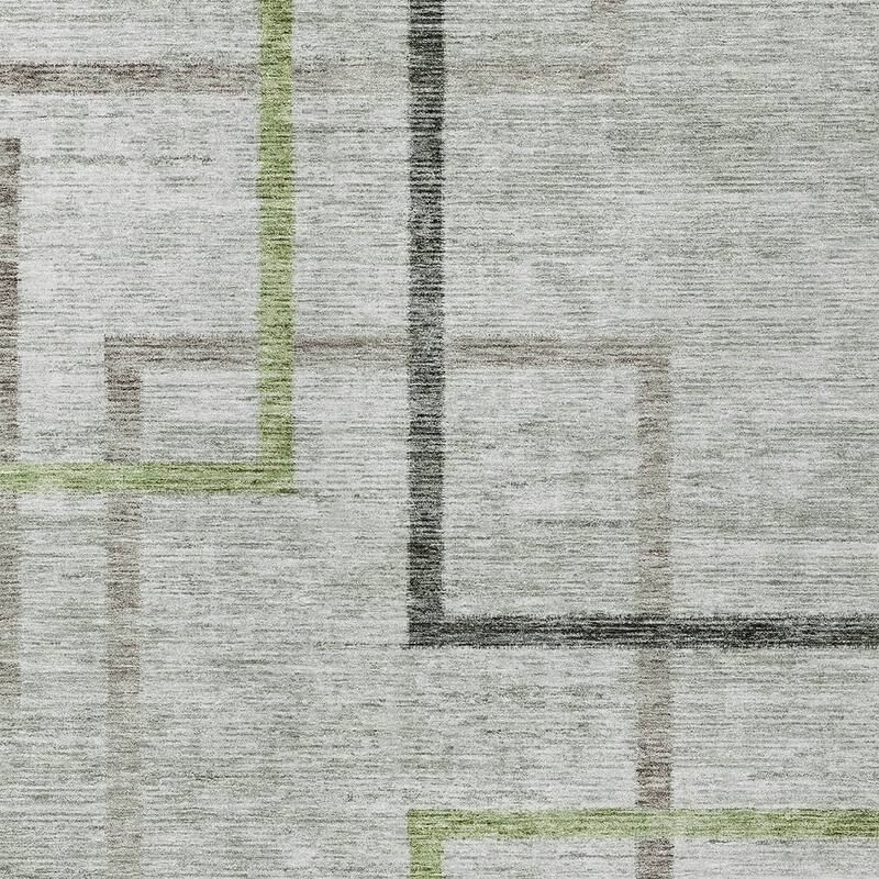 HomeRoots Geometric Transitional Rectangle Outdoor Rug