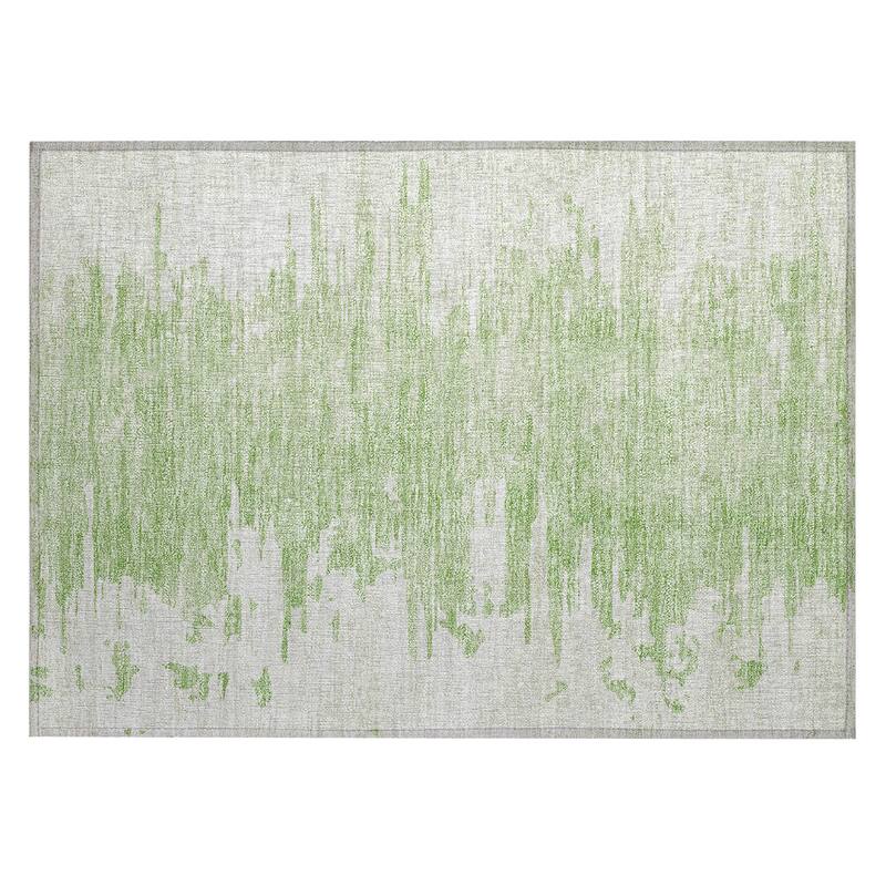 Machine Washable Indoor/ Outdoor Chantille Abstract Ombre Rug