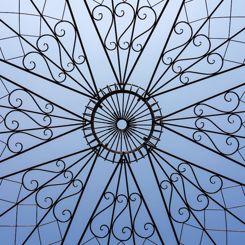 "Zina" Large Round Garden Gazebo