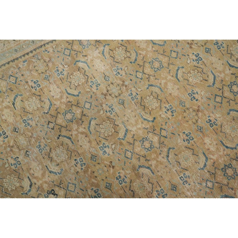 Hand Knotted Oriental 100% Wool Carpet Traditional All-Over Oranges & Rust Mahal Area Rug - 13' 5'' X 9' 5''