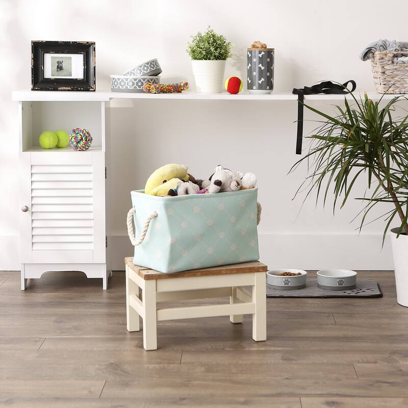 Bone Dry Polyester Pet Bin Trellis Paw