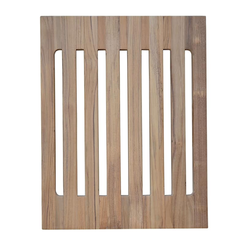 Teak Wall-Mounted Bench - Foldable - N/A