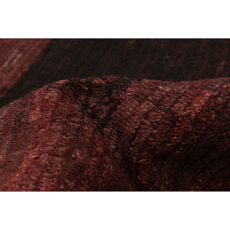 ECARPETGALLERY Hand-knotted Finest Peshawar Ziegler Red Wool Rug - 6'4 x 10'4
