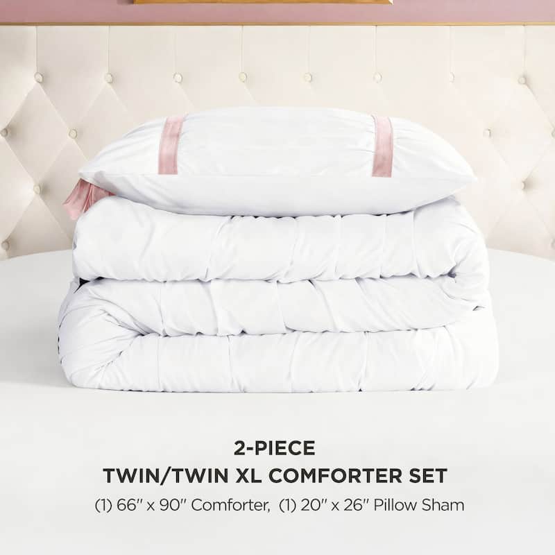 Juicy Couture Amelie Bows Ruched Comforter Sets