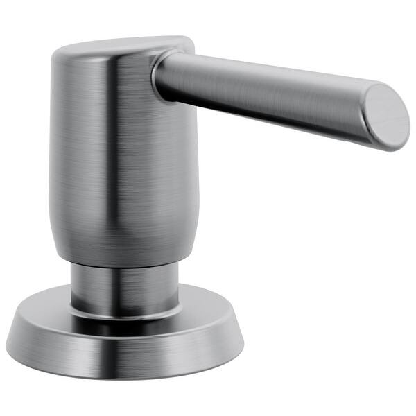 slide 1 of 1, Delta Essa Deck Mounted Soap Dispenser with Metal Head Arctic Stainless