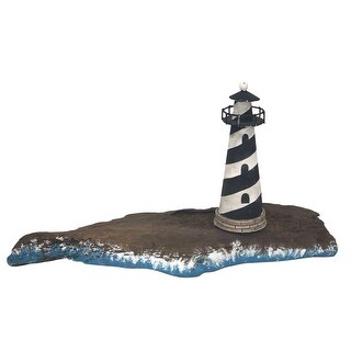 Driftwood Lighthouse Table Decor Decoration Accent Wood Ocean Nautical ...