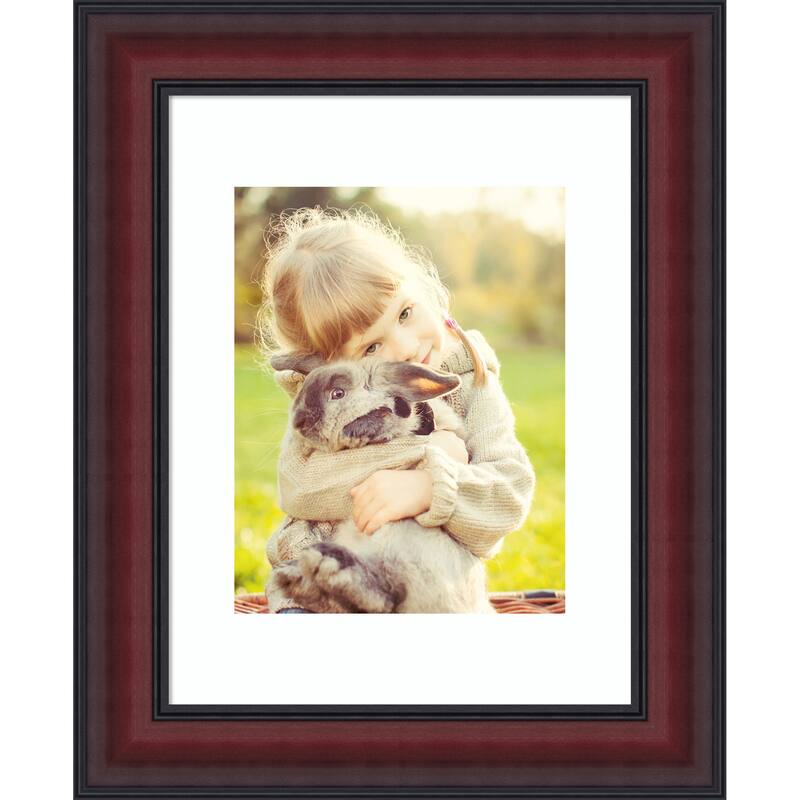 Dalat Picture Frame, Photo Frame - 11x14 Matted to 8x10 - Dalat Cherry