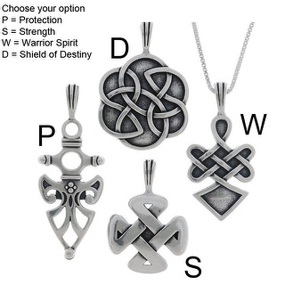 Sterling Silver Womens 1mm Box Chain Mini Celtic Weave Pendant Necklace 