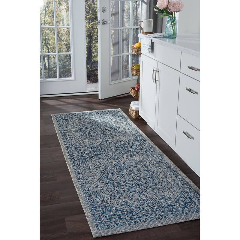 Colonnade Traditional Medallion Indoor/Outdoor Area Rug