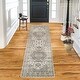 preview thumbnail 97 of 119, Miranda Haus Traditional Oriental Floral Medallion Indoor Area Rug 2'7" x 8' - Green