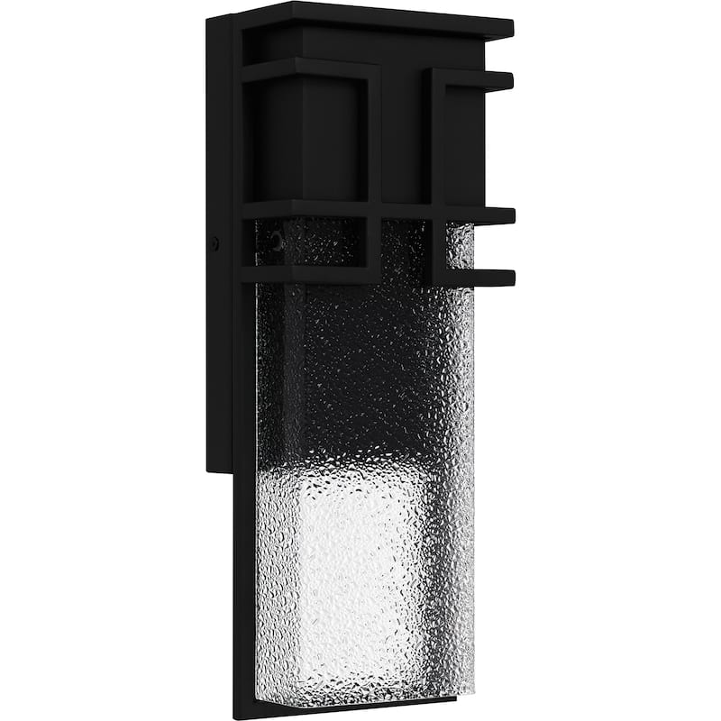 Daymon Integrated LED Earth Black Outdoor Wall Lantern