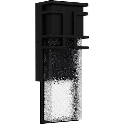 Daymon Integrated LED Earth Black Outdoor Wall Lantern