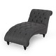 preview thumbnail 6 of 8, Roomfitters Tufted Chaise Lounge with Curved Shape and Nailhead Trim, Upholstered Accent Sofa for Living Room