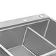 preview thumbnail 7 of 10, Ruvati 33 x 22 inch Workstation 60/40 Double Bowl Topmount 16 Gauge Stainless Steel Kitchen Sink - Silver - 33"x22"